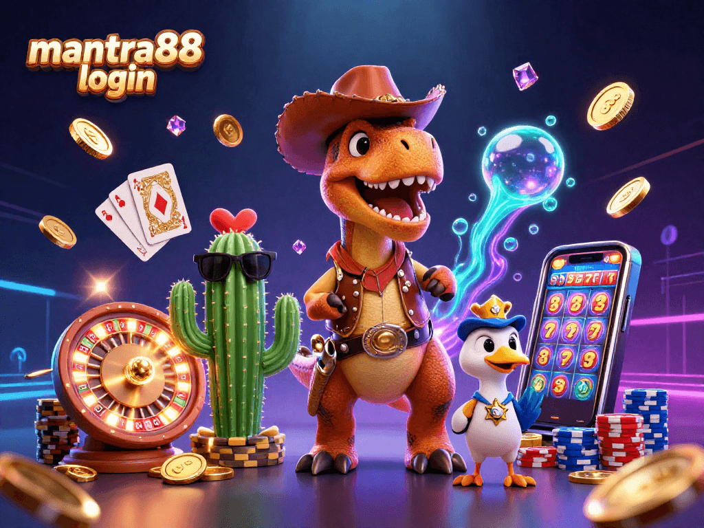 Experience the thrill of winning with mantra88 login in this vibrant casino scene filled with action.