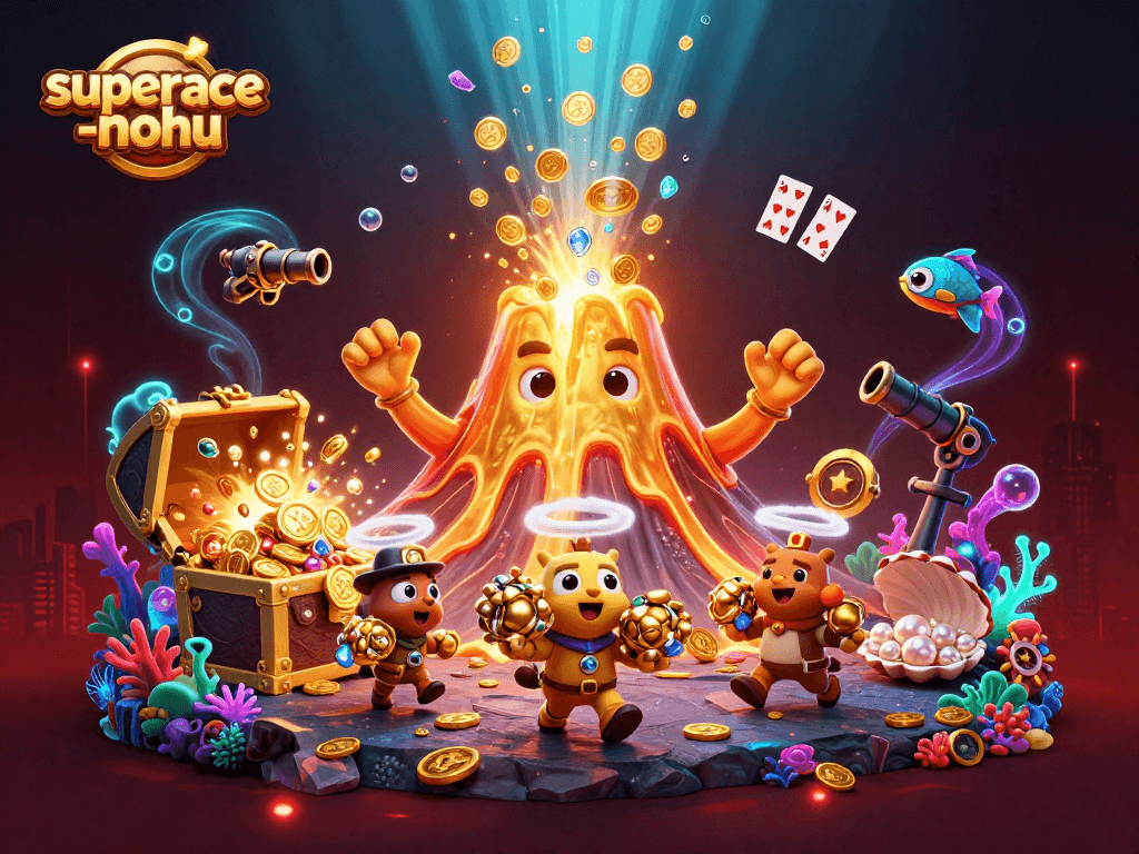 Experience winning moments in superace-nohu with triumphant scenes filled with treasure and excitement.