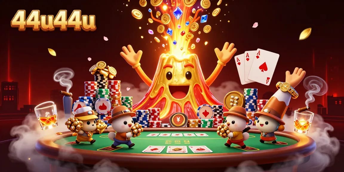 44u44u erupts golden treasures in a vibrant casino scene of play and excitement.