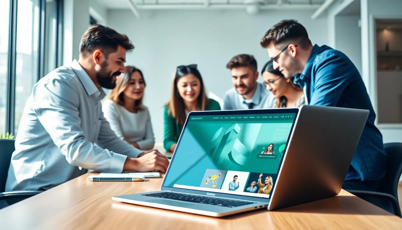 Website design agency Melbourne team collaborating on innovative web design projects.