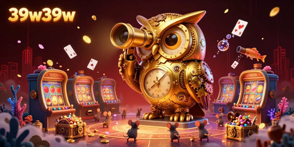 Win big at 39w39w with this colorful 3D scene showcasing epic casino excitement.
