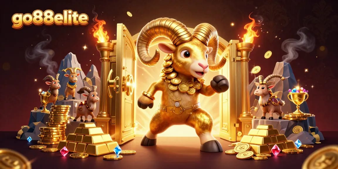 Engage in thrilling online gaming experiences with go88elite as golden treasures burst from a vault.