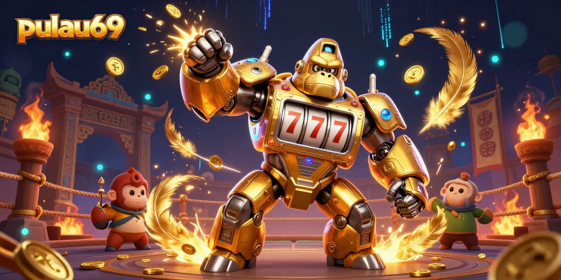 Experience pulau69's vibrant gaming world with dynamic 3D characters in a thrilling casino environment.