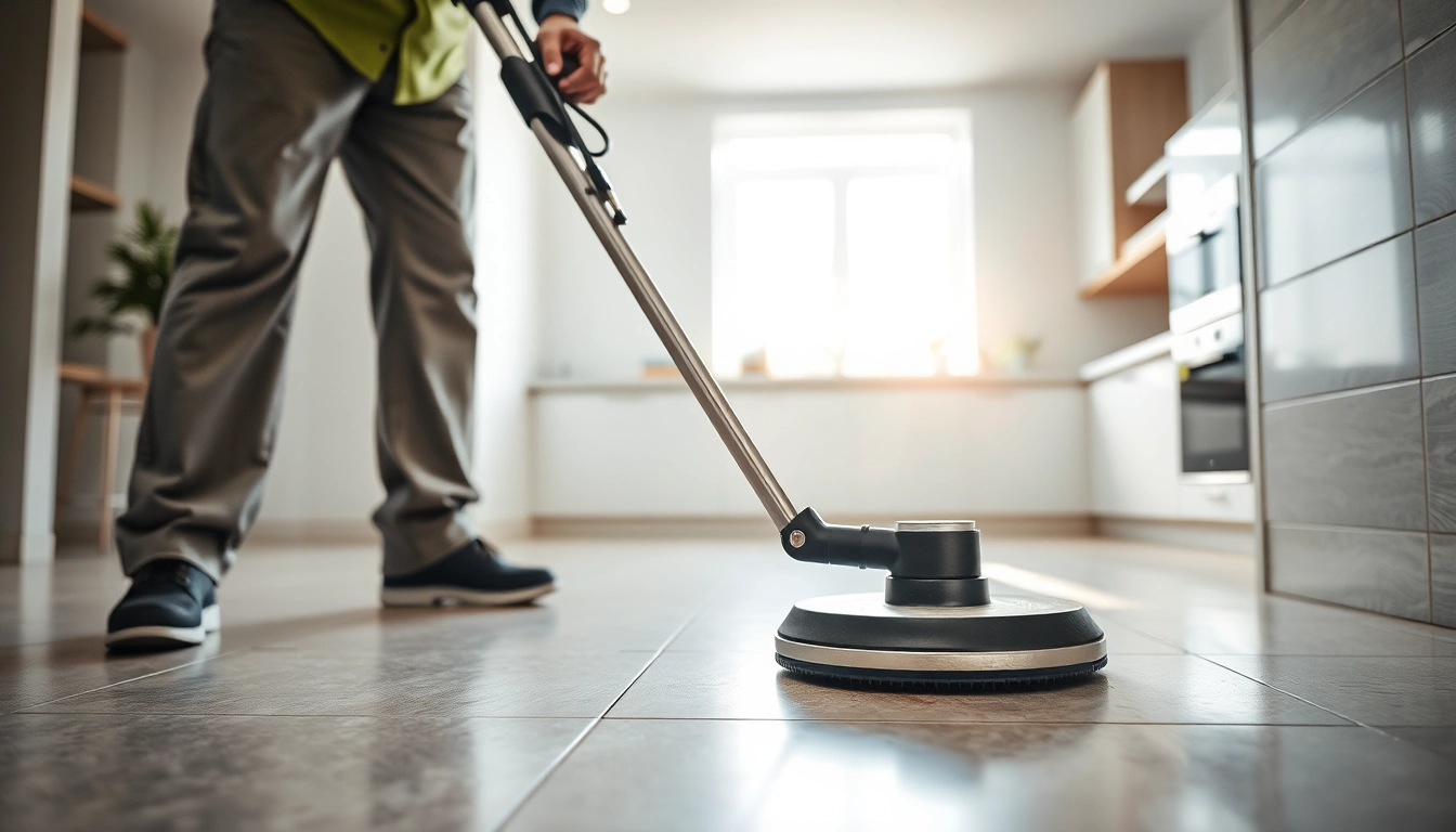 Tile and grout cleaning lincoln ca showcase with a technician expertly cleaning stained surfaces.