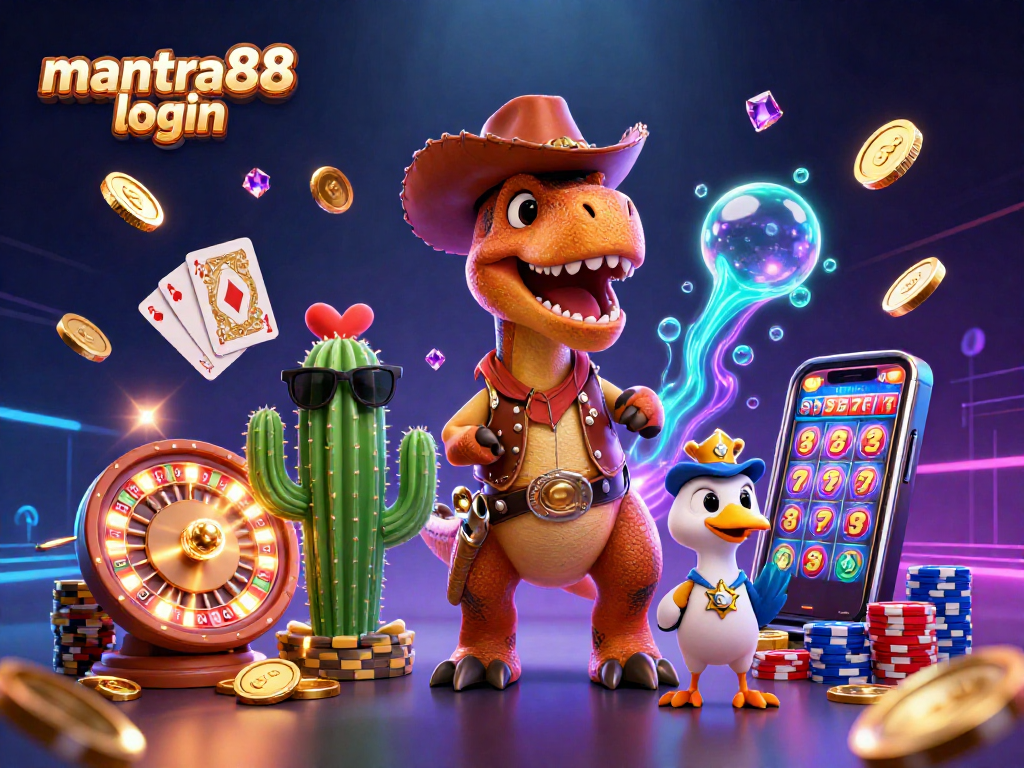 Experience the thrill of winning with mantra88 login in this vibrant casino scene filled with action.