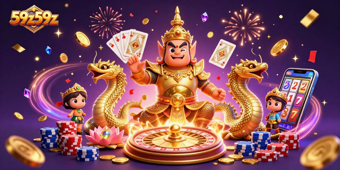 Experience the thrill of 59z59z with vibrant gaming elements in a captivating 3D scene.