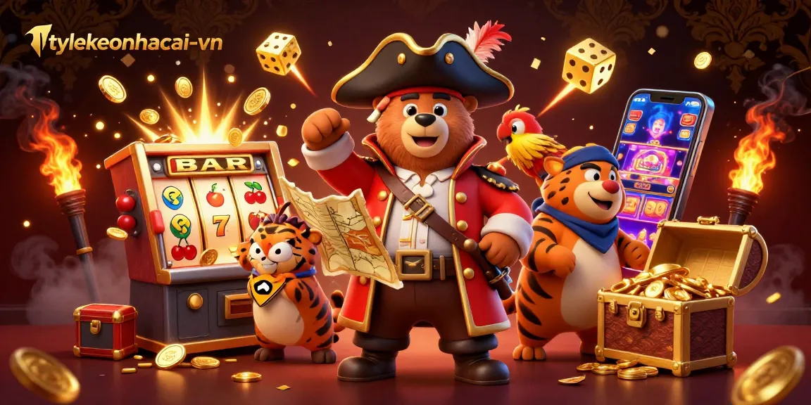 Experience exciting jackpots with tylekeonhacai-vn's vibrant 3D casino scene.