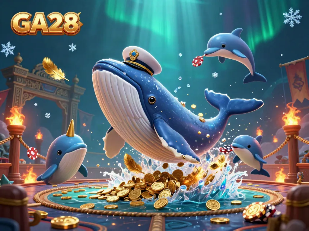 Experience the excitement of GA28 with a spectacular underwater casino scene filled with vibrant characters and rich details.