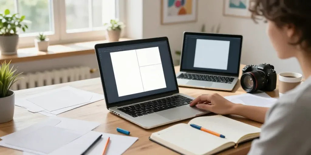 Creating a Replacement Diploma in a Bright Home Office