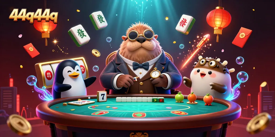 Fuja para o mundo do 44q44q com uma cena vibrante de poker subaquático recheada de diversão e energia.