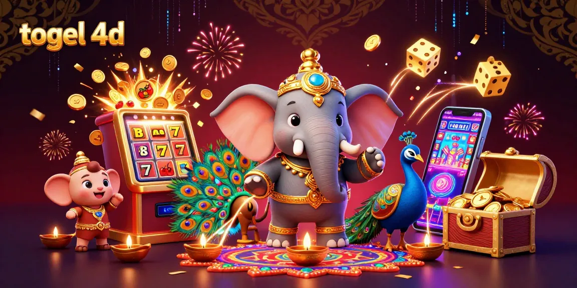 Experience thrilling togel 4d action with vibrant, dynamic casino elements in a captivating scene.