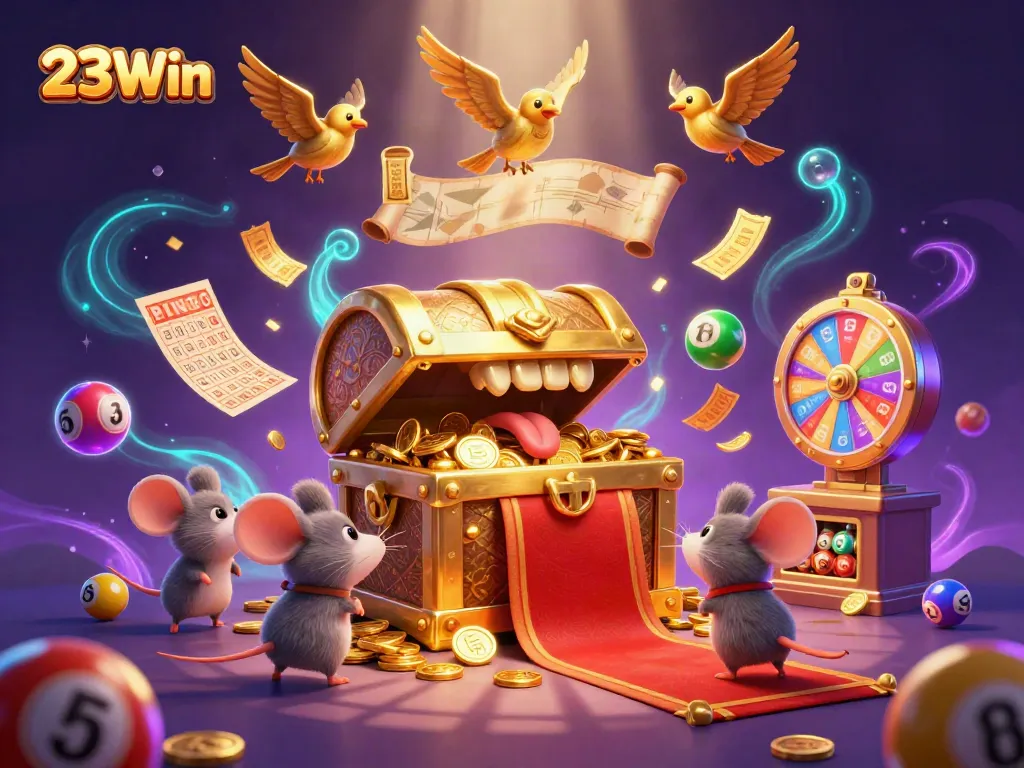 Engage excitement with 23Win's vibrant lottery adventure featuring rich visual elements and gameplay.