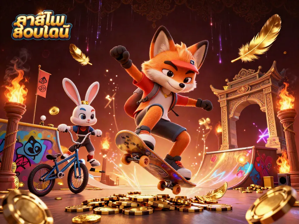 คาสิโนออนไลน์แสดงการเล่นเกมที่น่าสนใจด้วยการแข่งขันจากตัวละคร 3D