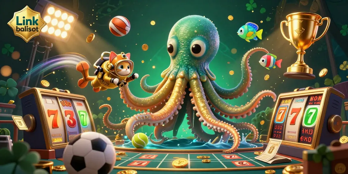 Experience the thrill of gambling with Link balislot while dodging the golden tentacles of a kraken!