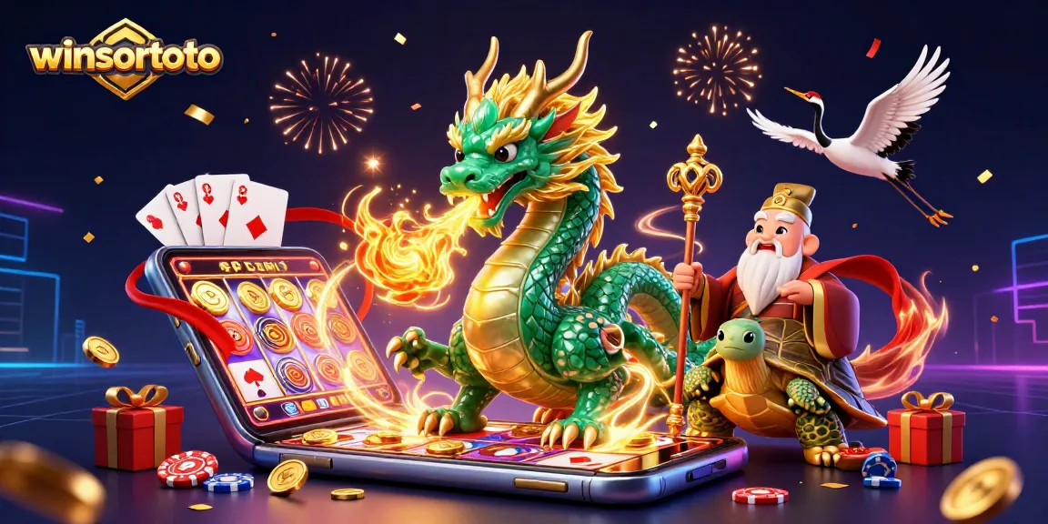 Menangkan permainan di WINSORTOTO dengan dragon jade yang menyemburkan api emas dan elemen game seru.