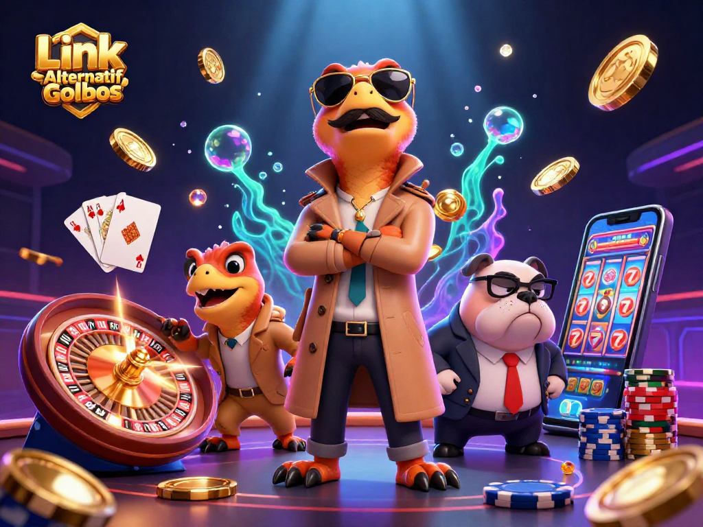Win big at Link Alternatif Golbos with casino games, dazzling coins, and vibrant visuals.