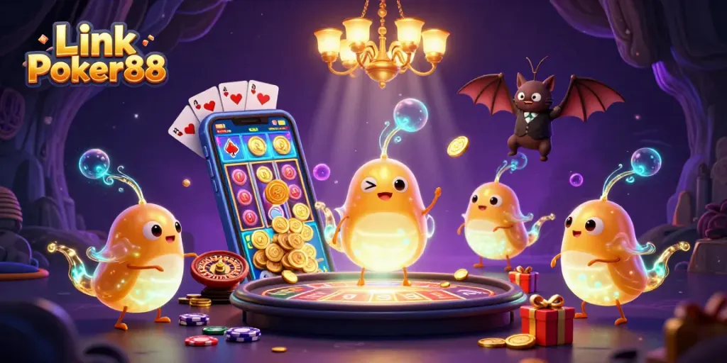 Play thrilling casino games with Link Poker88, illuminated by bioluminescent glowworms.