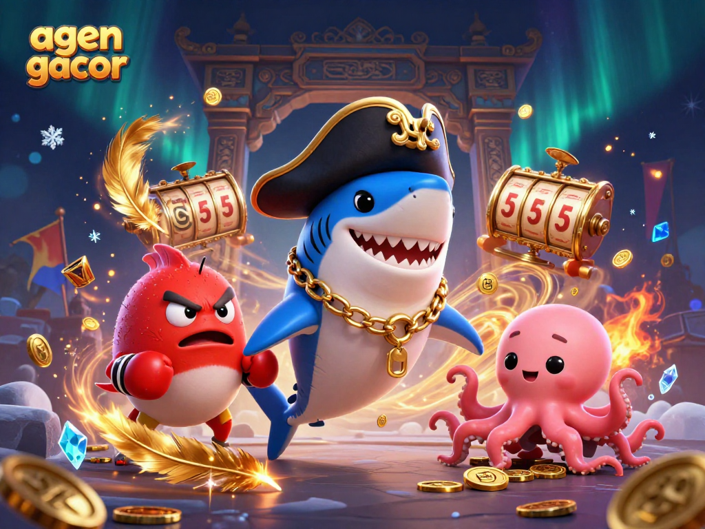 Engage with agen gacor while enjoying dynamic slot action and vibrant casino characters.
