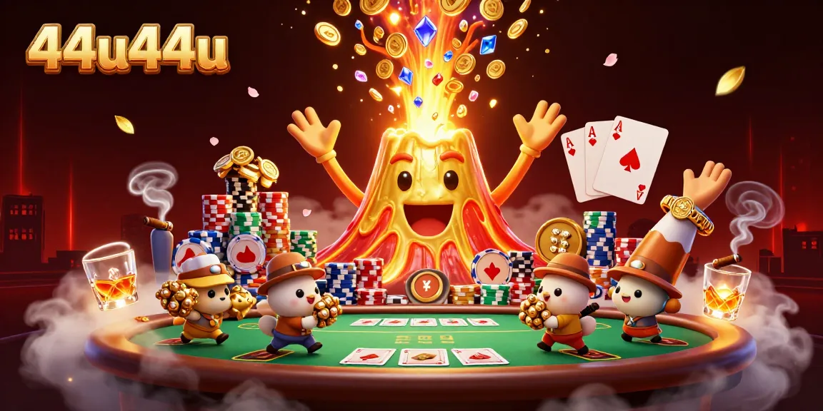 44u44u erupts golden treasures in a vibrant casino scene of play and excitement.