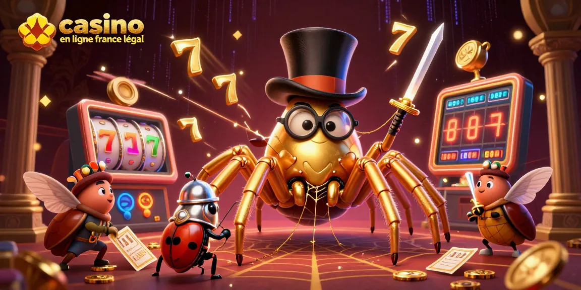 Plongez dans l'univers des casinos avec cette scène dynamique de casino en ligne légal en France.