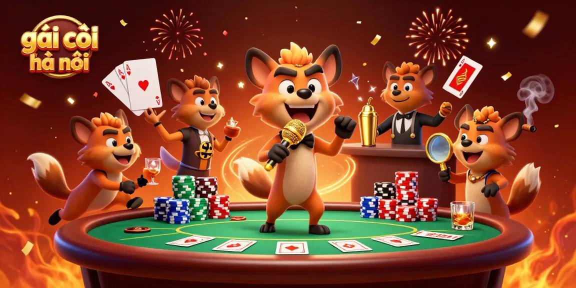 Experience the vibrant energy of gái gọi hà nội with animated hyena humor in a lively casino setting.