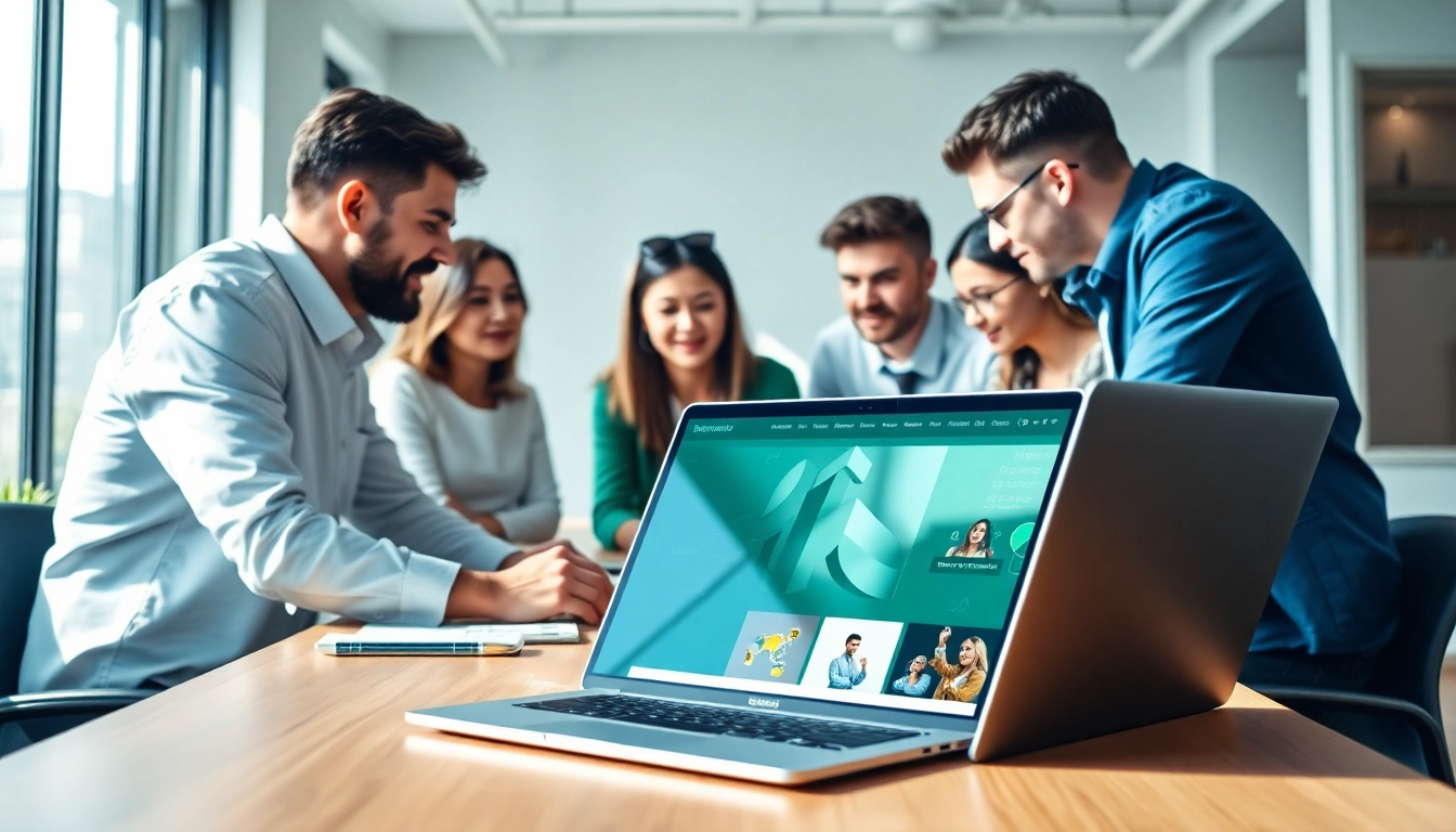 Website design agency Melbourne team collaborating on innovative web design projects.