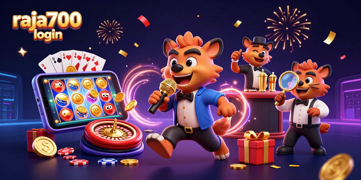 Permainan judi online raja700 login dengan karakter hyena konyol dan elemen slot yang menarik