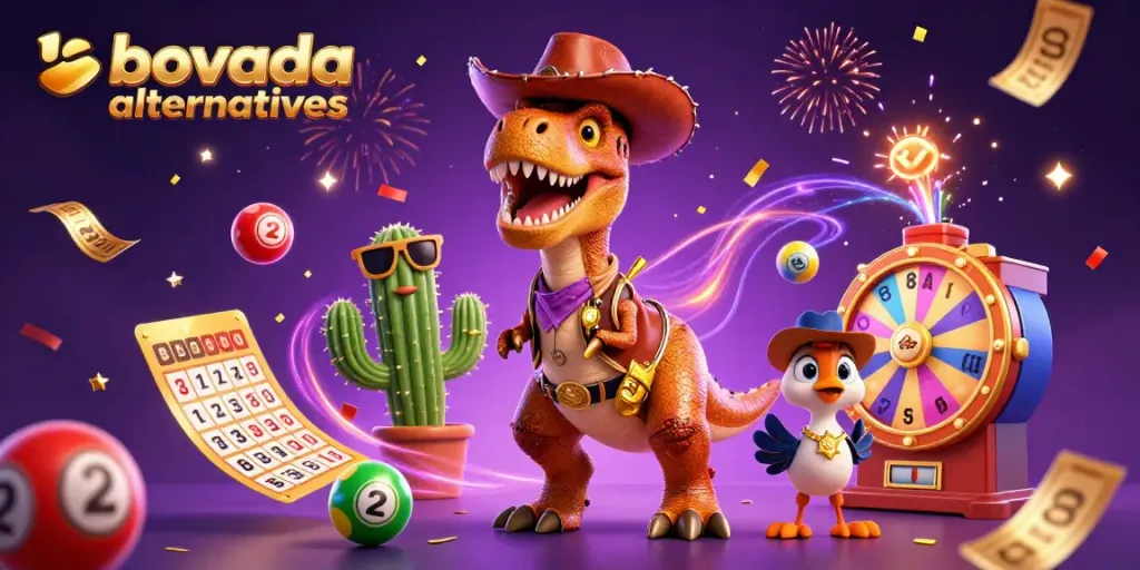 Discover exciting bovada alternatives with animated casino characters and dynamic gaming elements.