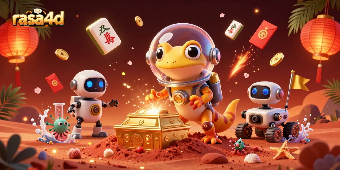 Rasa4d mempersembahkan Martian gecko dan robot di kasino emas yang tersembunyi, para alien bersorak.
