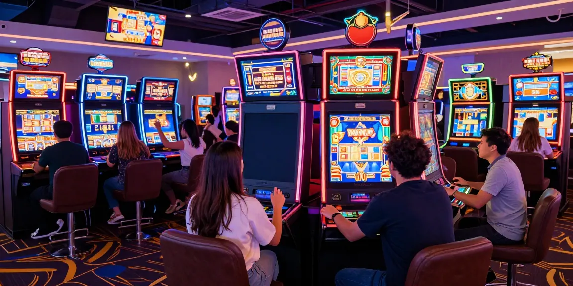 DA88 online gaming scene with players enjoying vibrant slot machines.