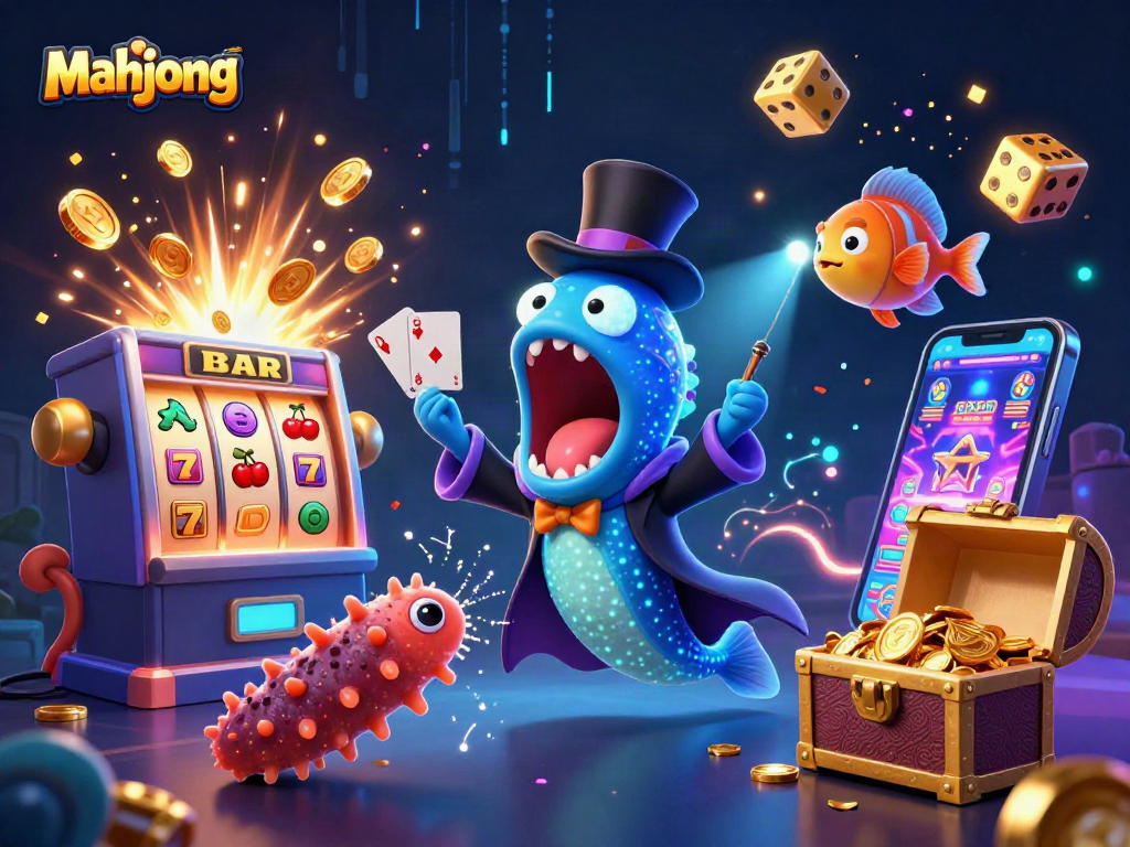 Engage in mahjong excitement with vibrant characters showcasing a thrilling casino scene.
