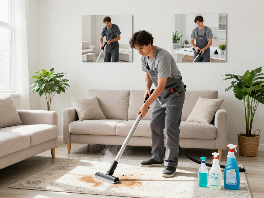 Pranie tapicerki przez Panda Cleaner - profesjonalne usługi czyszczenia w Wrocławiu.