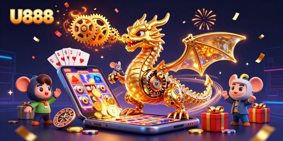 U888 engaging players with exciting casino action amidst dynamic gaming elements and rich detail.