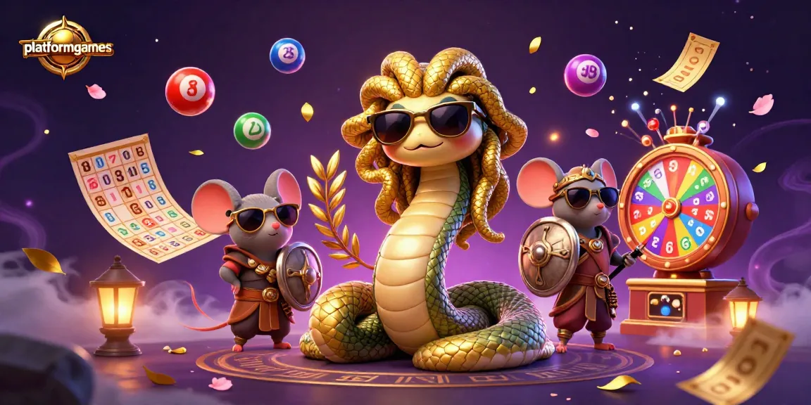 Engage with platformgames while playing a vibrant, lively casino game illustration featuring dynamic lottery elements.
