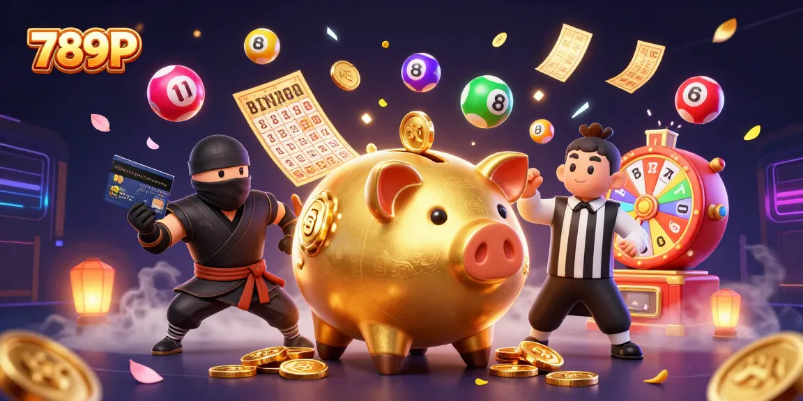 Enjoy thrilling moments at 789P with vibrant colors and exciting casino action in this 3D illustration.