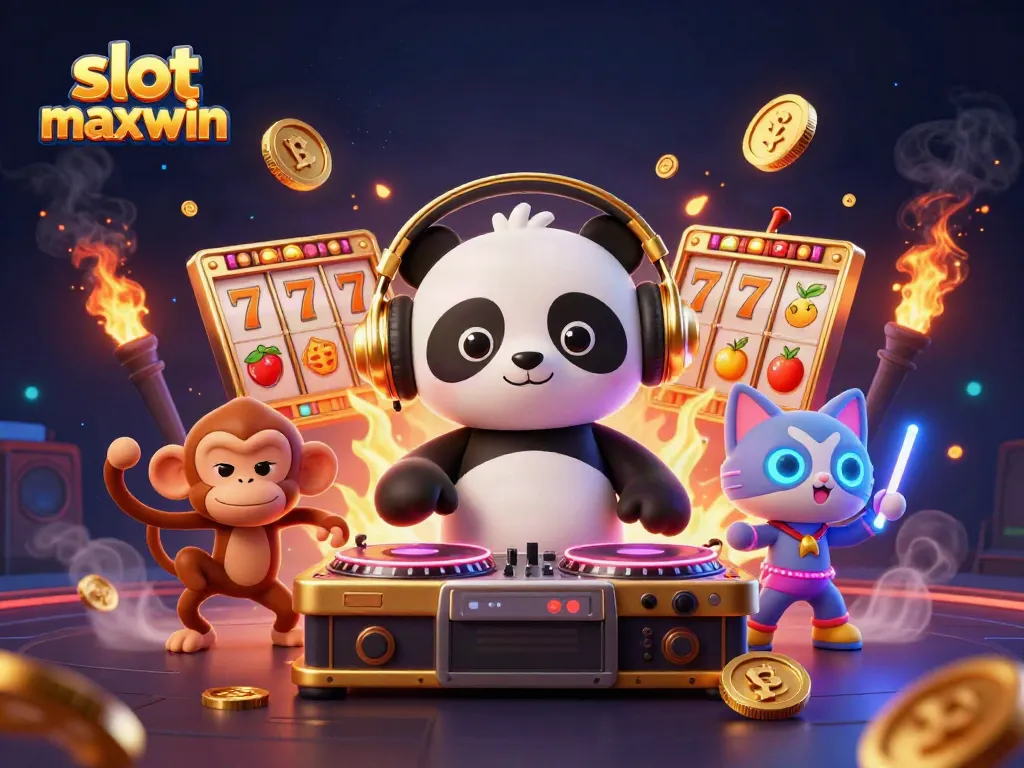 Menggoda peruntungan dalam slot maxwin bersama panda DJ dan karakter unik lainnya.