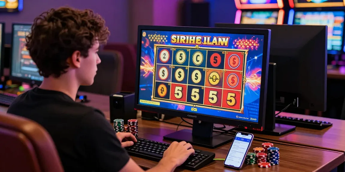 Player enjoying a slot jackpot game with vibrant graphics and casino atmosphere.