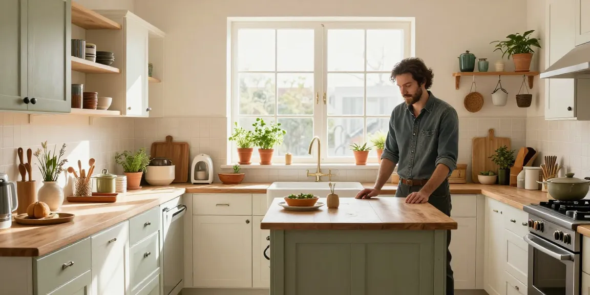 شراء مطابخ مستعملة بالرياض in a bright kitchen setting with vintage cabinets and natural light.
