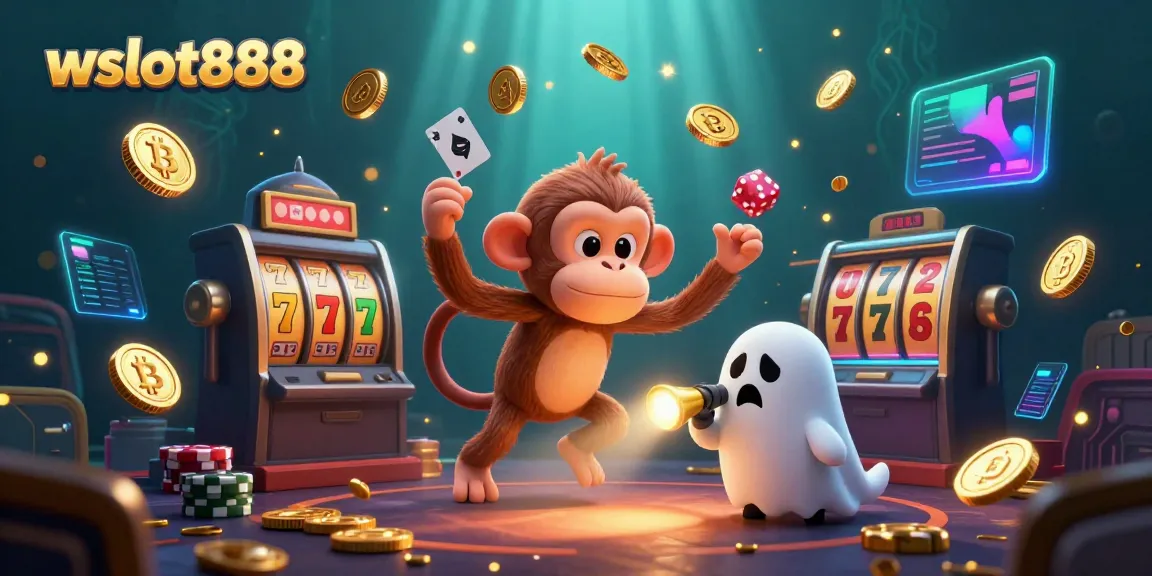 Menggali jackpot di wslot888 dengan hantu monyet nakal dan anjing pemburu yang terkejut.