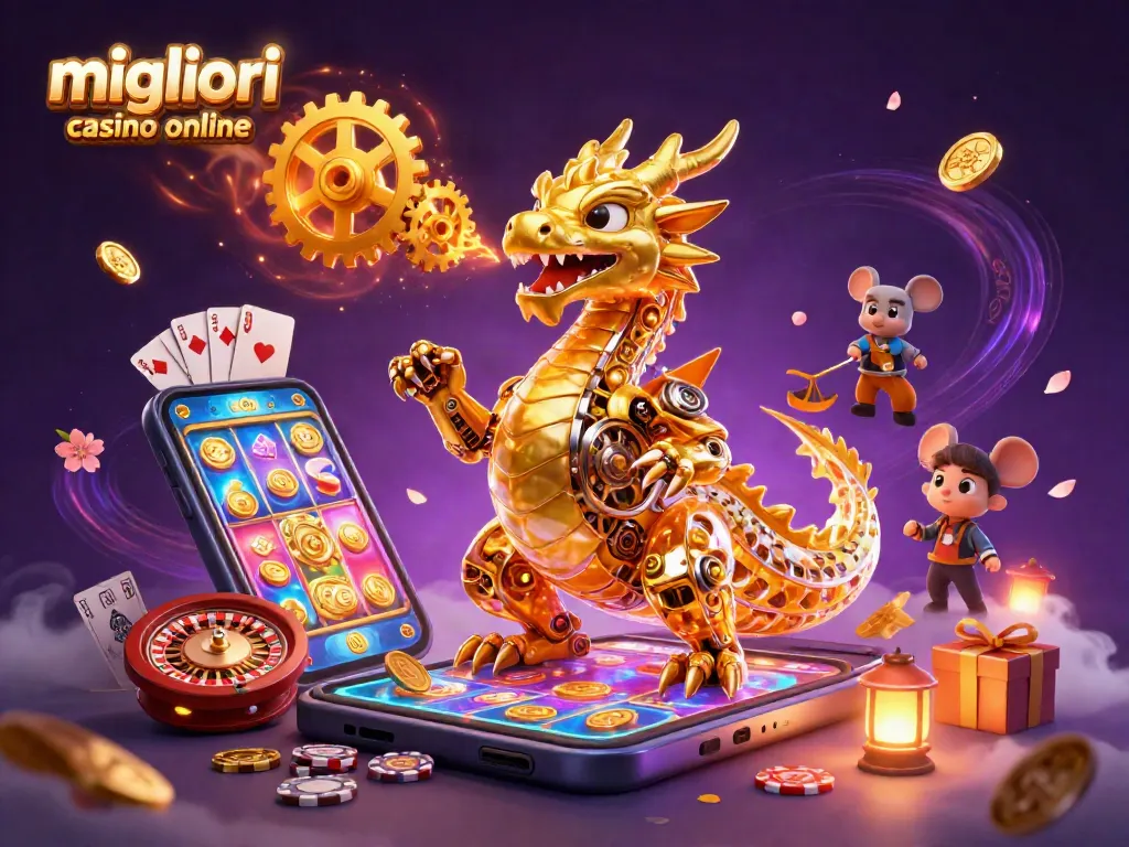 Gioca ai migliori casino online con il drago dorato e l'ingegnere sui giochi da casinò.