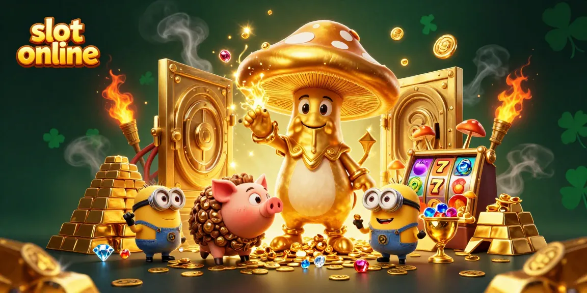 Spin the reels and uncover treasure at this vibrant slot online scene featuring fantasy characters.