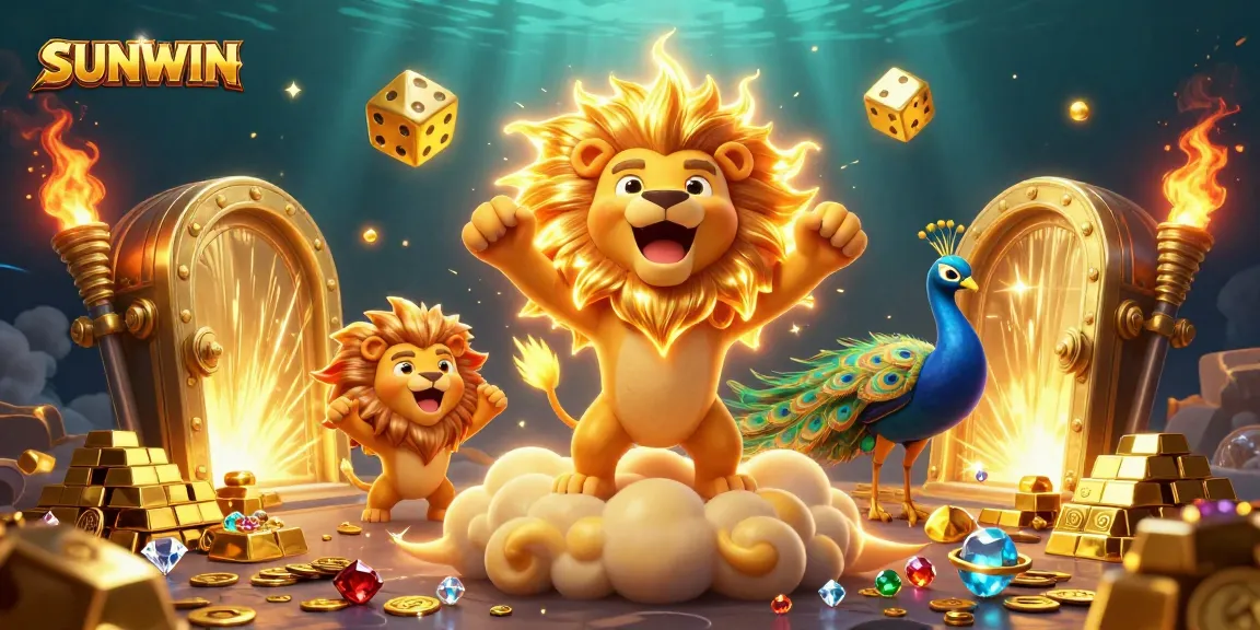 SUNWIN players are winning big with exciting golden jackpots and blazing luck in this casino scene.