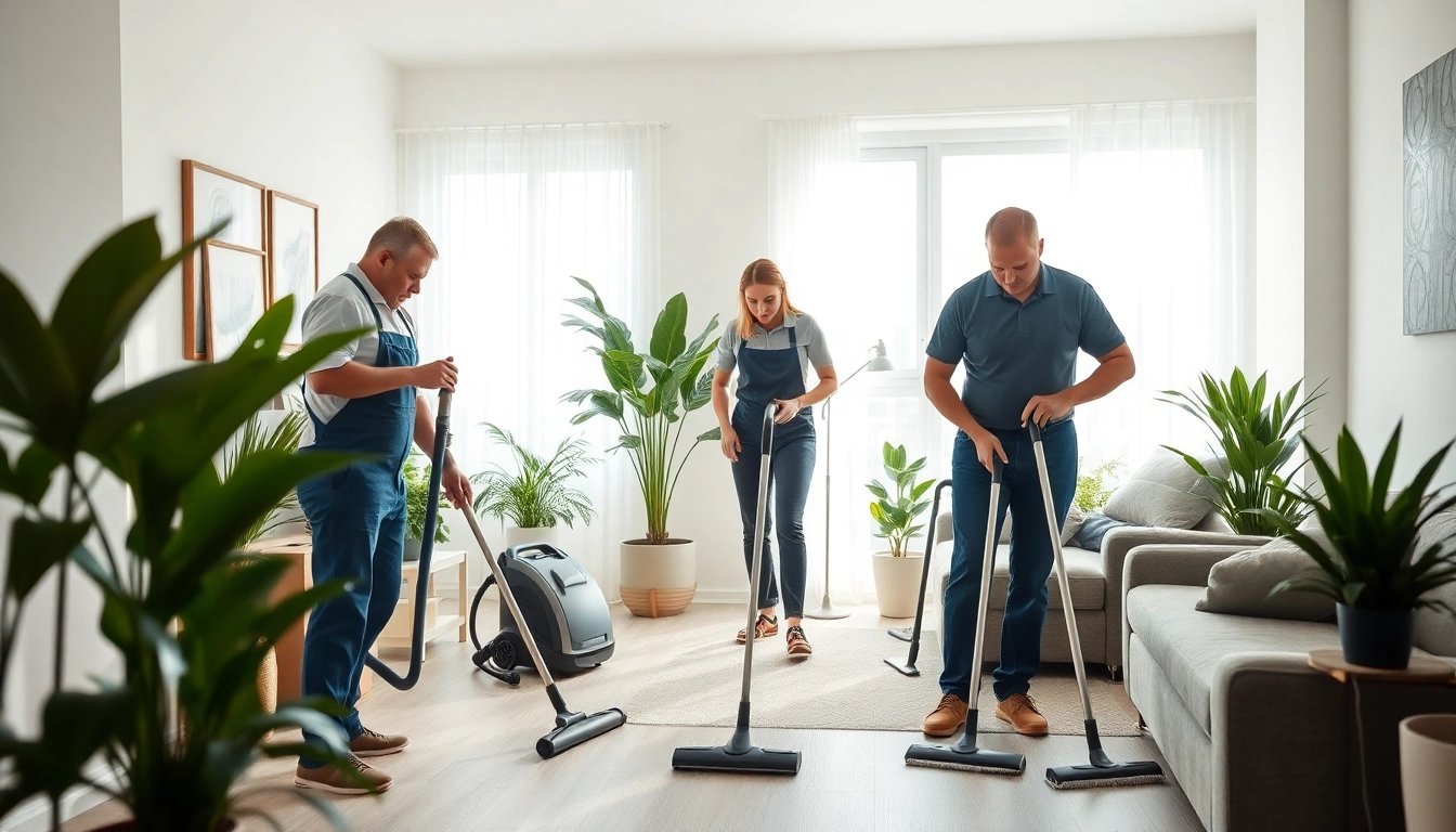 Expert bond cleaning team in action during a Bond cleaning Logan service, highlighting cleanliness.