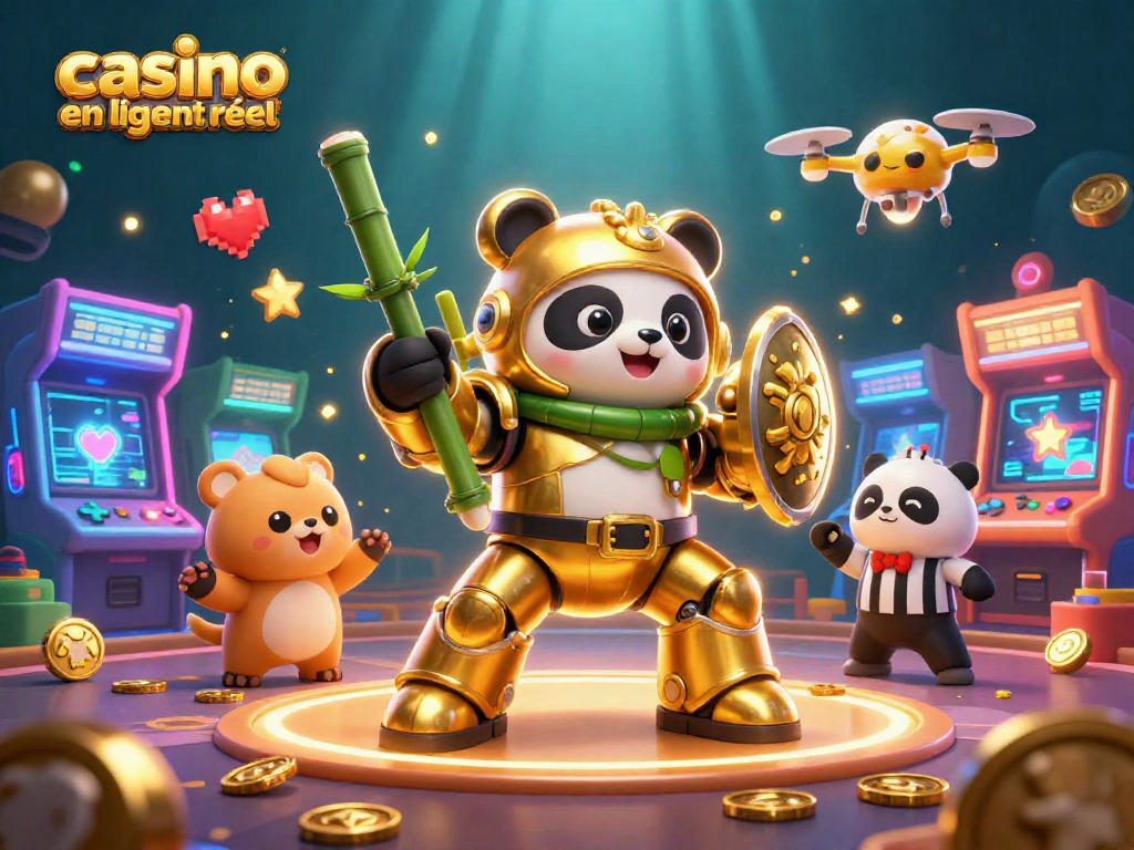 Jouer dans un casino en ligne argent réel avec des personnages 3D colorés et des machines à sous dynamiques.