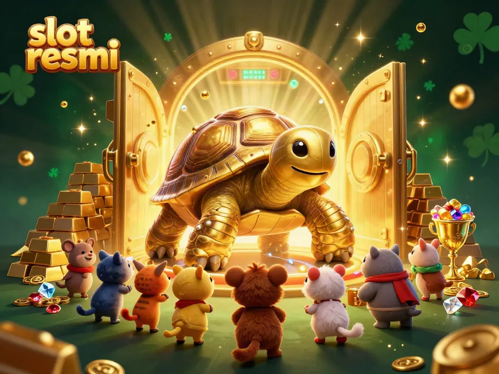 Permainan slot resmi dengan kura-kura emas yang unik dan harta karun menanti di kasino.