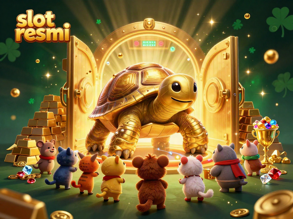 Permainan slot resmi dengan kura-kura emas yang unik dan harta karun menanti di kasino.