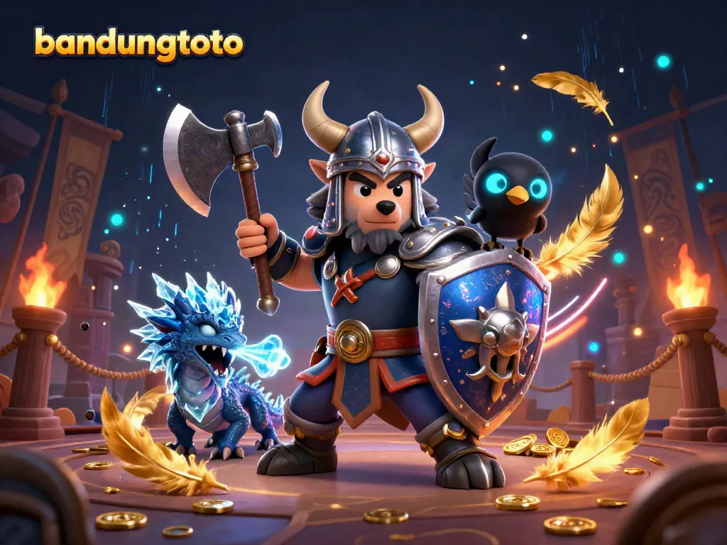 Experience thrilling gaming with bandungtoto in a dynamic scene filled with vibrant characters and casino elements.