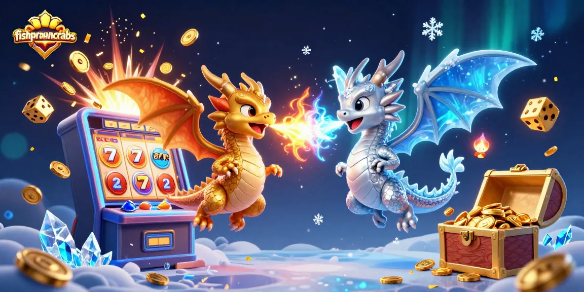 Experience the excitement of fishprawncrabs with thrilling jackpot animations featuring dynamic dragons and casino elements.