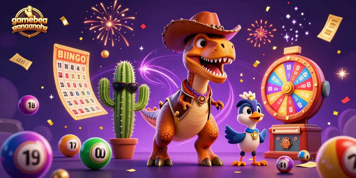 Engage with gamebancanohu's vibrant lottery experience featuring cartoon characters and dynamic elements.