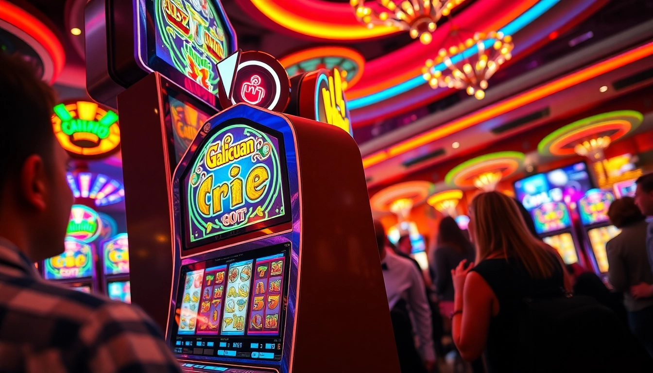Menang besar dengan galicuan di mesin slot yang penuh warna dan menarik.
